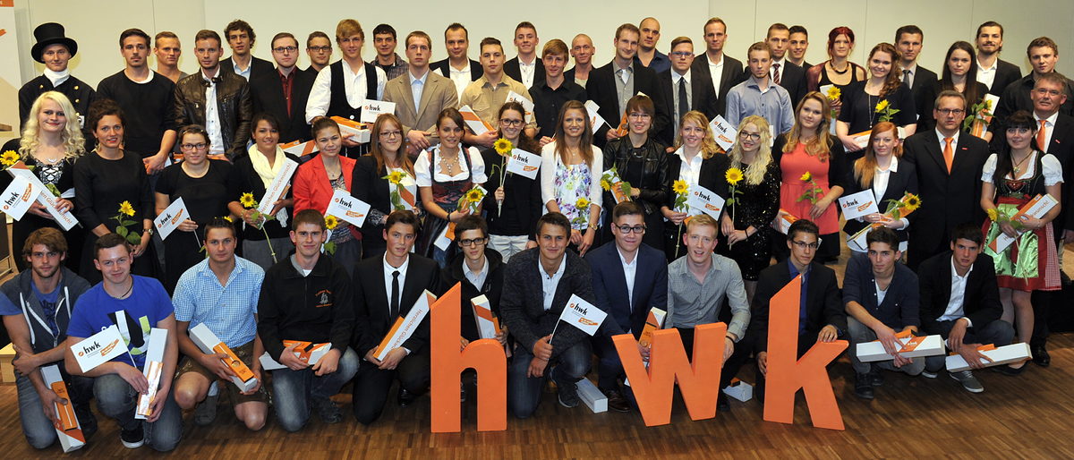 Die 59 schwäbischen Kammersieger des Leistungswettbewerbs des Deutschen Handwerks 2015